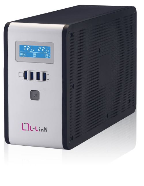 L-Link LL-7716 SAI 1600VA Pantalla LCD con 2 Shuckos