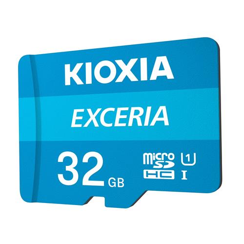 Kioxia Exceria Tarjeta Micro SDHC 32GB UHS-I Clase 10 con Adaptador