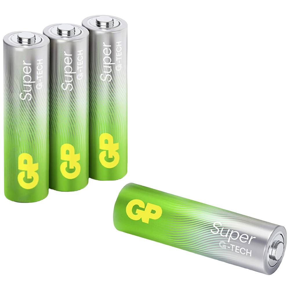 GP Pack de 4 Pilas Super Alcalinas LR06 AA 1.5V