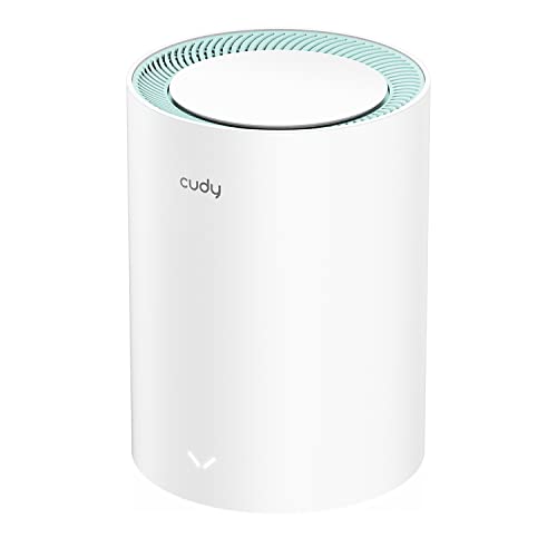 Cudy M1300 Sistema WiFi Mesh AC1200 Dual Band - 867Mbps en 5GHz, 300Mbps en 2,4GHz - 1x Puerto LAN 1000/100/10Mbps, 1x Puerto WAN 1000/100/10Mbps - 2 Antenas Internas