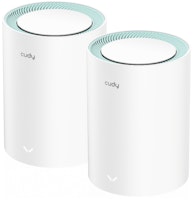 Cudy M1300 Pack de 2 Sistemas WiFi Mesh AC1200 Dual Band - 867Mbps en 5GHz, 300Mbps en 2,4GHz - 1x Puerto LAN 1000/100/10Mbps, 1x Puerto WAN 1000/100/10Mbps - 2 Antenas Internas