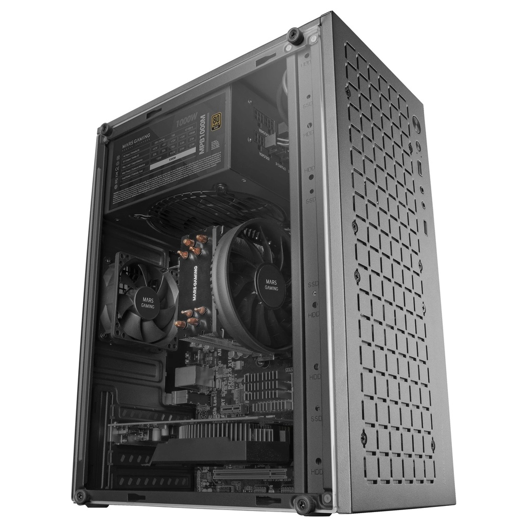 Mars Gaming CHERRY MC 1000 Raton Optico - 1200 DPI - Ambidextro - Certificacion GS - USB - Negro - Color Negro
