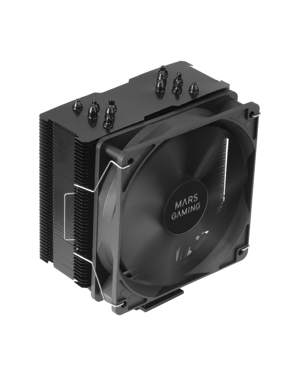 Mars Gaming Ventilador CPU 120mm con Disipador - Hasta 200W - Velocidad Max. 1600rpm - 6 Heatpipes