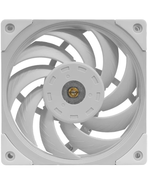 Mars Gaming MF-NC Ventilador para PC - Aspas Hibridas - Operacion Silenciosa - Rodamiento FDB - Control PWM - Flujo de Aire Optimo - Color Blanco