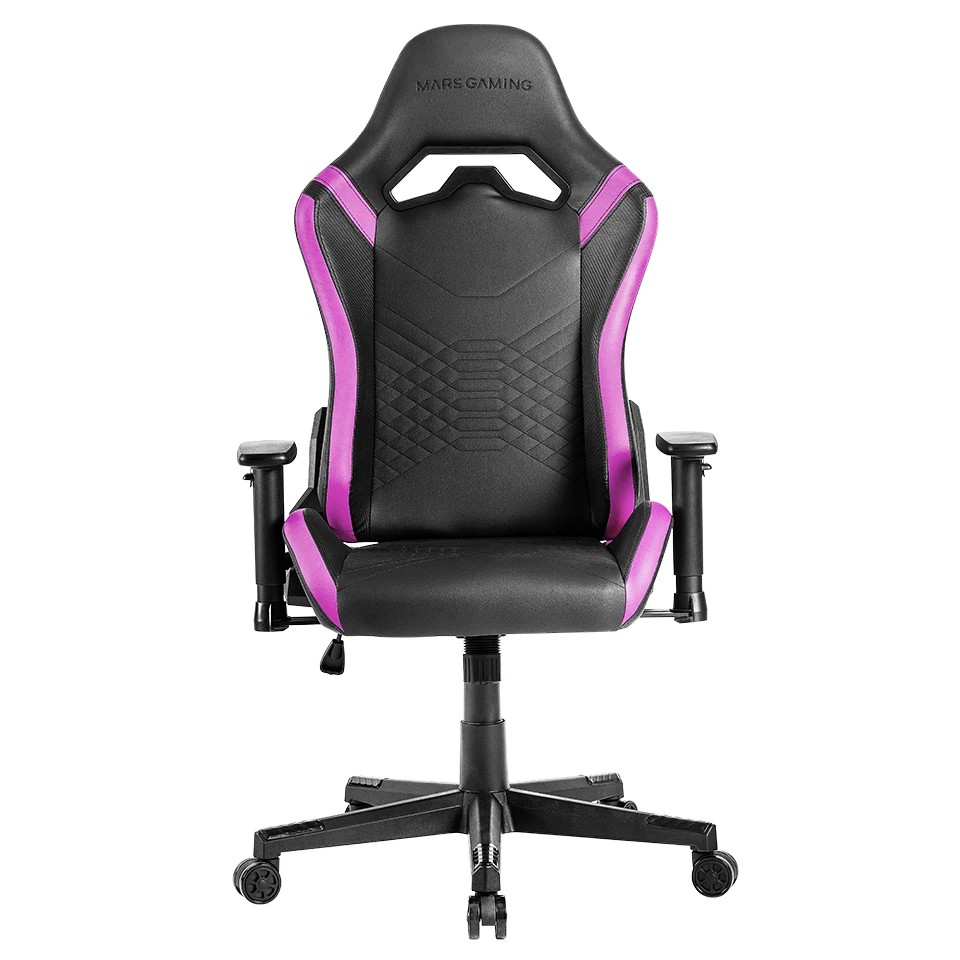 Mars Gaming MGC-PRO Silla Gaming - Cuero PU - Cojines Soft-Touch - Reposabrazos 2D - Respaldo Reclinable 135º - Soporta 150 kg - Base de Acero - Ruedas XL - Color Negro