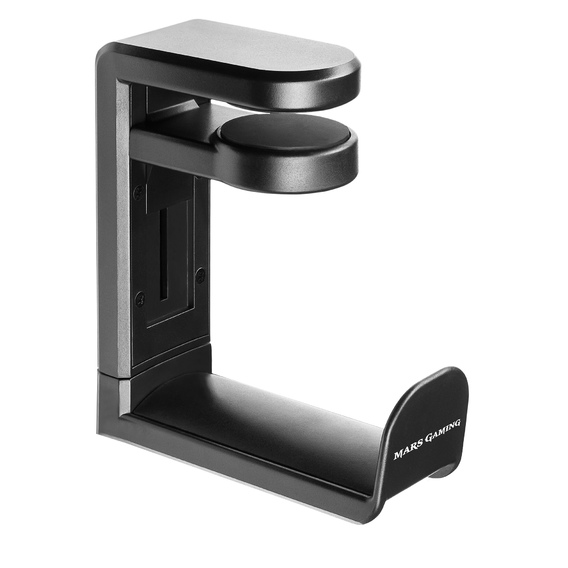 Mars Gaming MHH Soporte para Auriculares - Base Antideslizante - Gestion de Cables - Sujeccion de Pinza