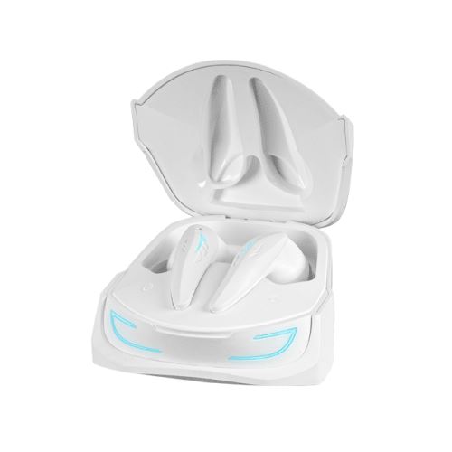 Mars Gaming Auriculares Inalambricos Premium TWS MHI-ULTRA - ANC+ENC+PASIVA - Sonido Neographene - 24h de Bateria - Base de Carga Inalambrica - Iluminacion RGB FLOW - Bluetooth 5.3 - Resistencia IPX4 - APP de Control IOS & Android - Color Blanco