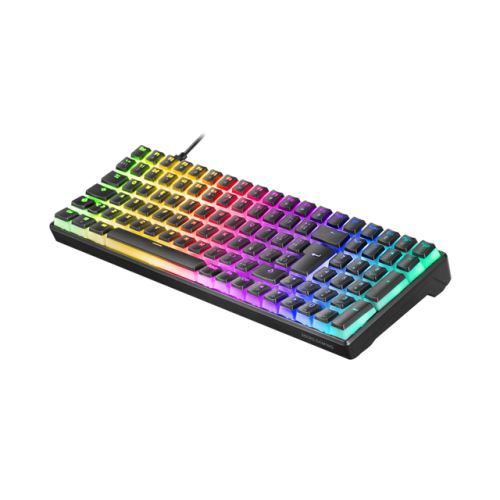 Mars Gaming MKULTRA Teclado Gaming Premium - Compacto 96% - Teclas PBT Pudding - Iluminacion FULL RGB CHROMA - Switches OUTEMU SQ - USB-C Extraible - Color Negro