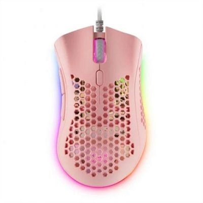 Mars Gaming MMEX Raton Gaming USB 32000dpi - Carcasa de Panel Perforado - 7 Botones Programables - Iluminacion RGB Chroma - Uso Diestro - Cable de 1.70m