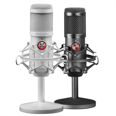 Mars Gaming MMICX Microfono Profesional USB Cardioide y Omnidireccional - Cable de 2m