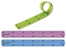 Maped Twist´n Flex Regla de Flexible 20cm - Irrompible - Doble Graduacion - Colores Aleatorios Azul, Rosa y Verde