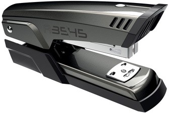 Maped Half Strip A-3545 Grapadora Metalica de Sobremesa - Hasta 25 Hojas a la Vez - Admite Grapas 24/6 y 26/6 - Grapado Abierto y Cerrado - Color Negro