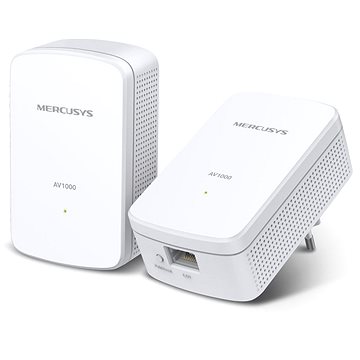 Mercusys MP500 Adaptador Powerline - 1000Mbps - Alcance 300m - Gigabit Ethernet - Pack de 2