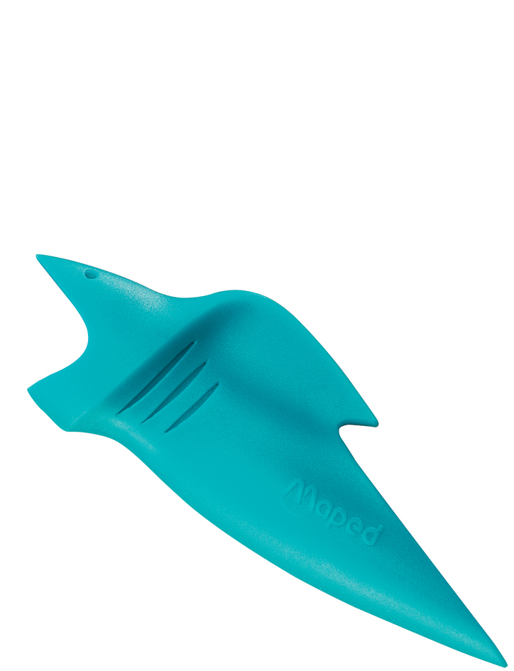 Maped Kidy Lern Pack de 10 Guias de Lapiz para Dedos - Modelo Tiburon - Guia Extraible - Apta para la Mayoria de Lapices - Para Alumnos de 3 a 7 Años