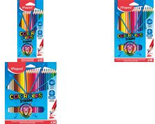 Maped Color´Peps Strong Pack de 24 Lapices Triangulares de Colores - Mina 3,2mm - Sin Madera - Punta Ultra Resistente - Colores Surtidos
