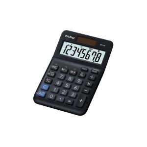 Casio MS-8F Calculadora de Sobremesa con Pantalla Extragrande de 8 Digitos - Signos de Comando de Funcion - Alimentacion Solar y Pilas - Color Negro