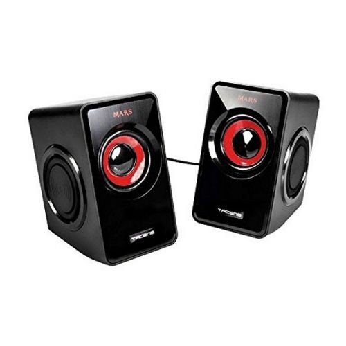 Mars Gaming MS1 Altavoces 2.0 10W USB, Jack 3.5mm - 6 Drivers de Sonido: 2 Activos y 4 Pasivos - Control de Volumen