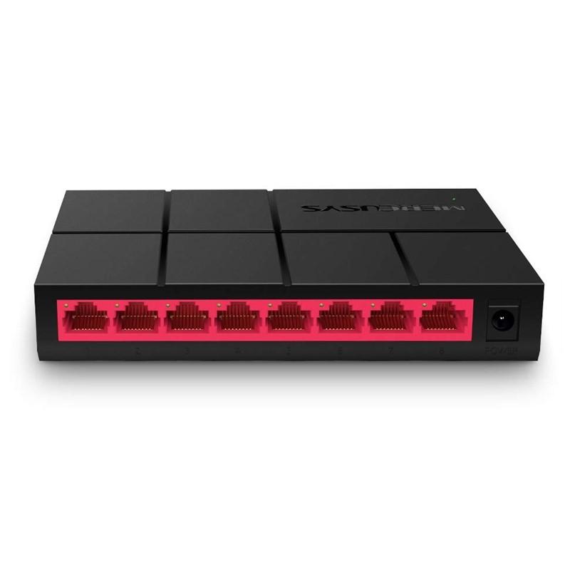 Mercusys Switch 8 Puertos Gigabit RJ45 10/100/1000Mbps - Diseño Compacto - Plug & Play - Tecnologia Verde
