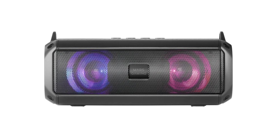 Mars Gaming MSB-XT Altavoz Portatil y Barra de Sonido - 20W - Cuatro Drivers - Iluminacion RGB - Bluetooth 5.3 - Autonomia 8h - Color Negro