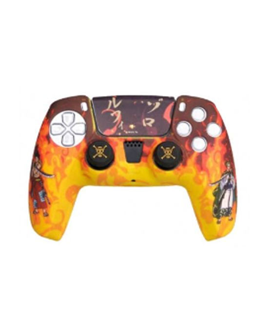 FR-TEC One Piece Fire Pack de Carcasa Silicona + Grips + Sticker para PS5