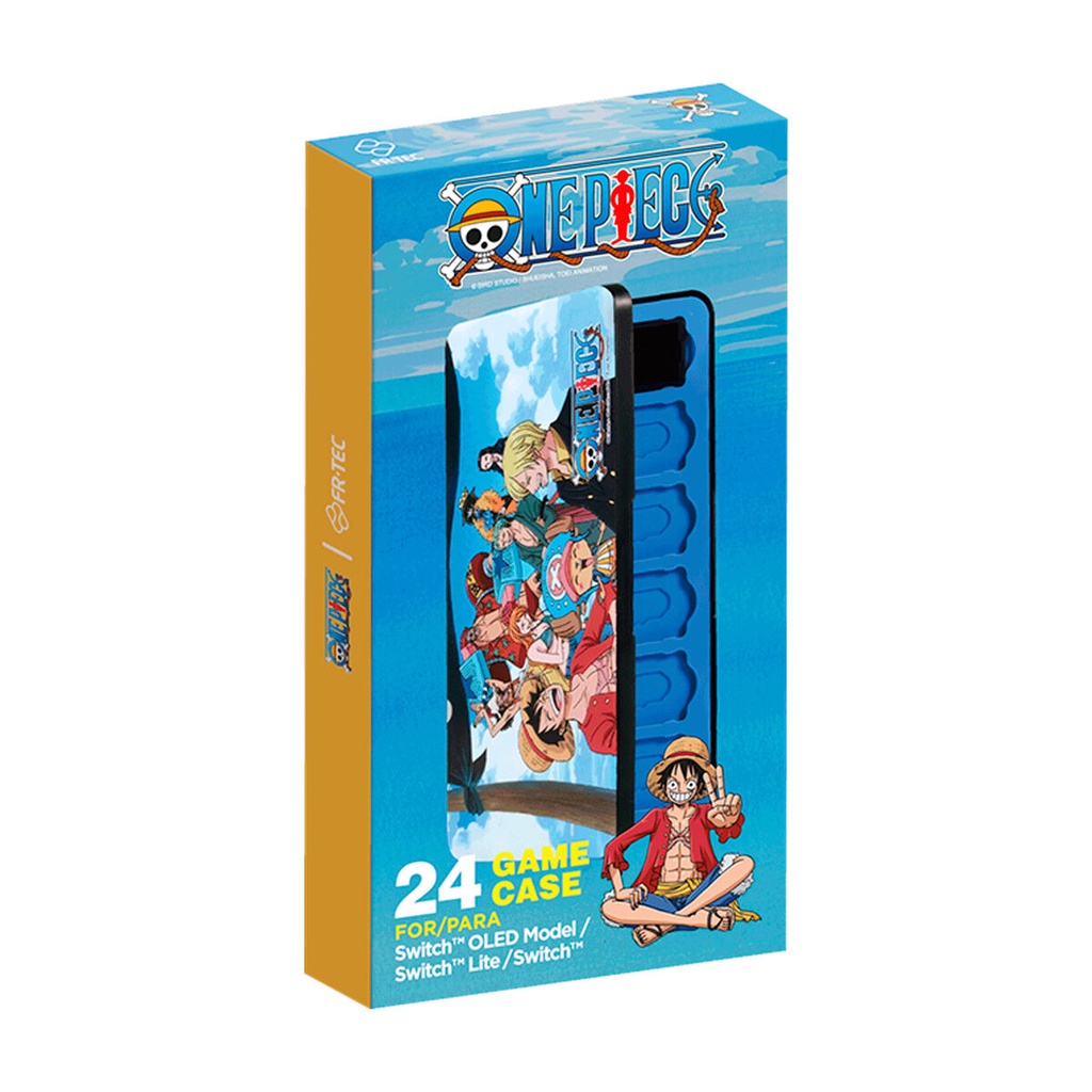 FR-TEC One Piece Caja con Capacidad para 24 Tarjetas de Juego Nintendo Swicth