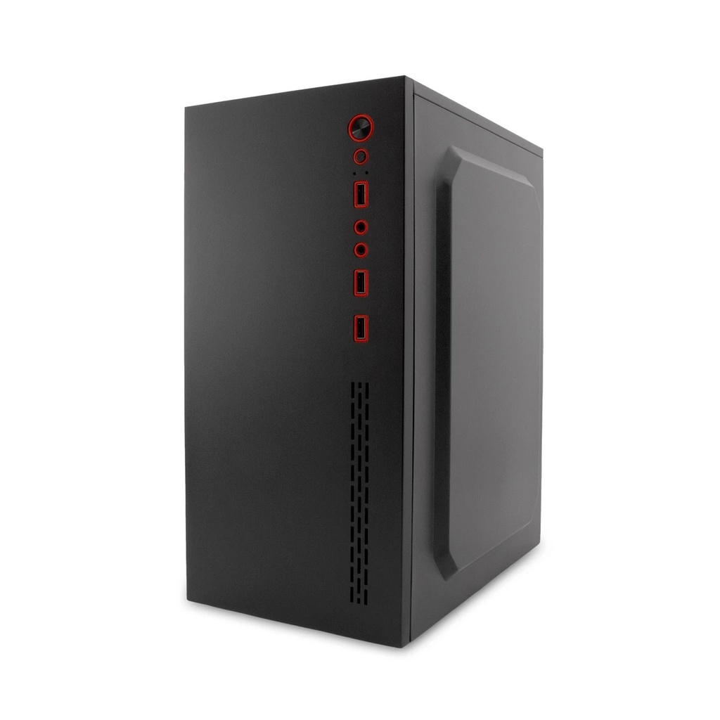 Coolbox PcCase MPC-45 Caja Torre MicroATX - Tamaño Disco Soportado 3.5", 2.5" - USB-A 3.0 y Audio + Fuente de Alimentación