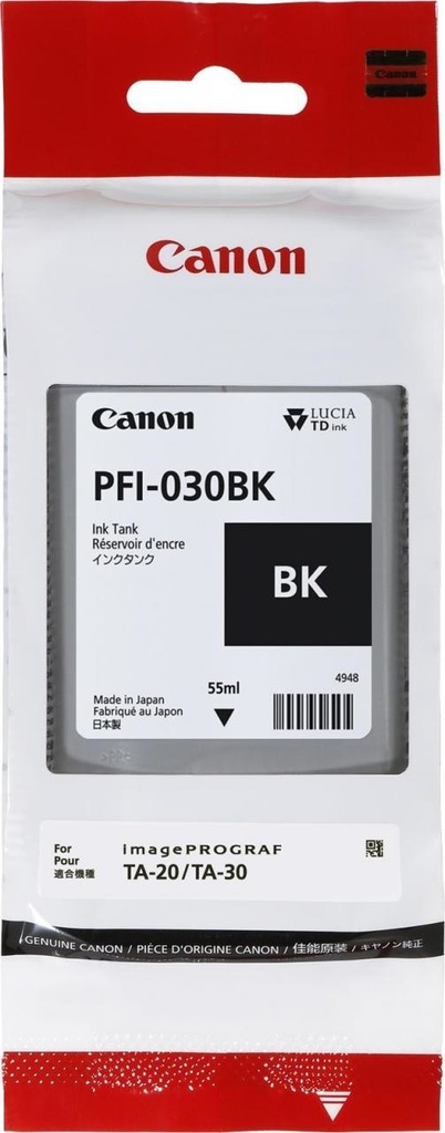 Canon PFI030 Negro Cartucho de Tinta Original - 3489C001