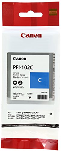 Canon PFI102 Cyan Cartucho de Tinta Original - 0896B001
