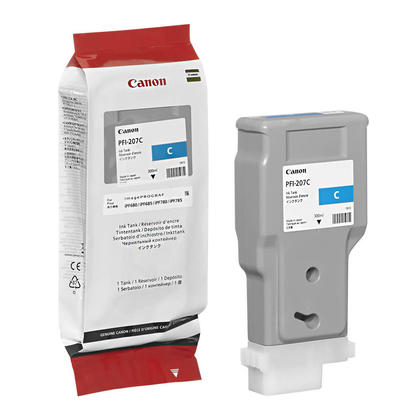 Canon PFI207 Cyan Cartucho de Tinta Original - PFI207C/8790B001