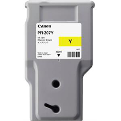 Canon PFI207 Amarillo Cartucho de Tinta Original - PFI207Y/8792B001