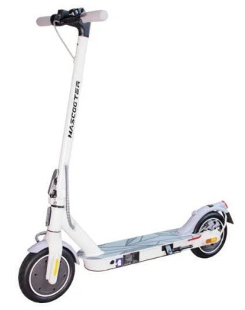 Mascooter S1 Essential Patinete Electrico Motor 300W - Homologado DGT - Autonomia hasta 20km - Carga Maxima 100kg - Ruedas 8.5" - Color Blanco