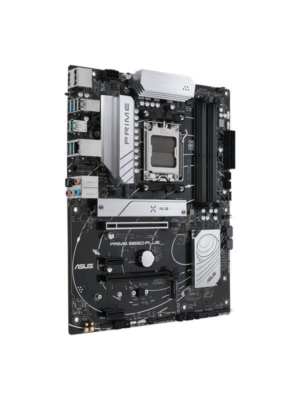 Asus Prime B650-PLUS Placa Base AMD5 4x DDR5 - HDMI, M.2, PCIe 4.0, 4x Sata III, USB 2.0, 3.2, RJ-45, DisplayPort, Factor ATX