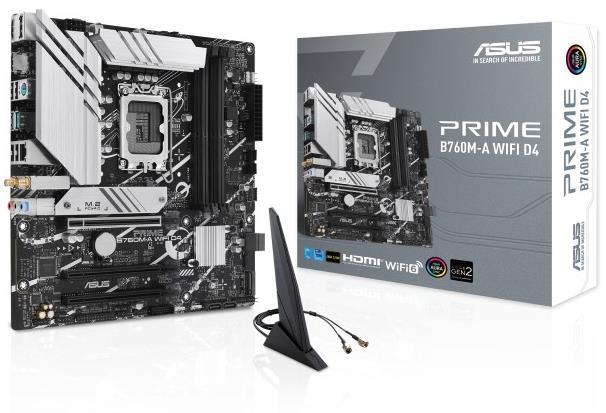Asus Prime B760M-A WiFi D4 Placa Base Intel LGA1700 4x DDR4 - HDMI, M.2, PCIe4.0, 4x Sata III, USB 3.2, MicroATX
