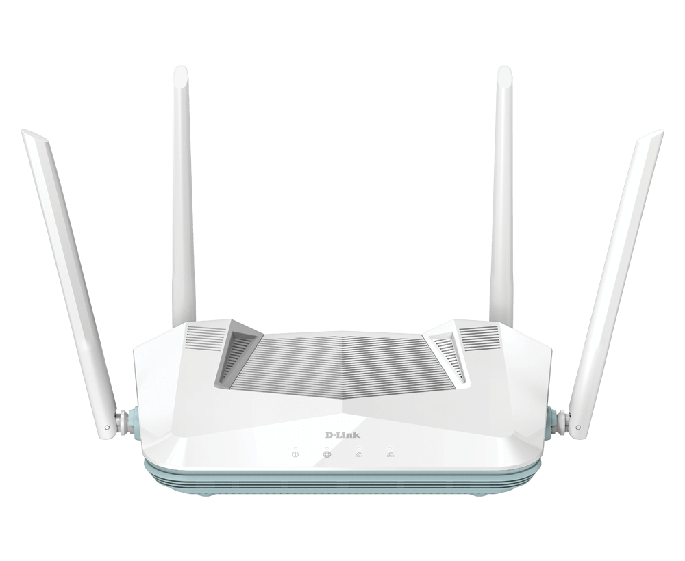 D-Link Eagle Pro AI AX3200 WiFi 6 Smart Router Doble Banda - Hasta 2402Mbps - 4 Puertos LAN 10/100/1000 Mbps y 1 Puerto LAN 10/100/1000 Mbps - 4 Antenas Externas - MU-MIMO y OFDMA