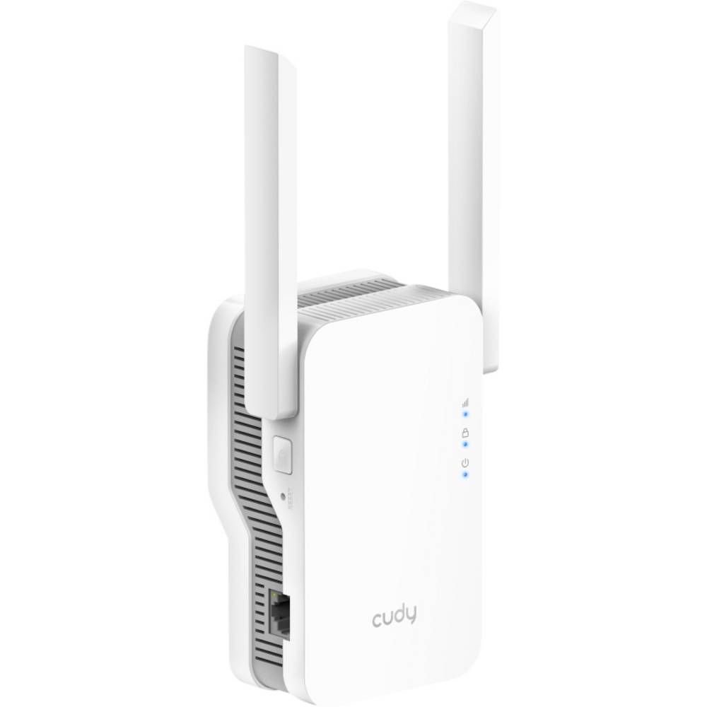 Cudy RE1800 Extensor de Rango AX1800 WiFi 6 Doble Banda - Hasta 1201Mbps - Boton WPS - 2 Antenas Externas