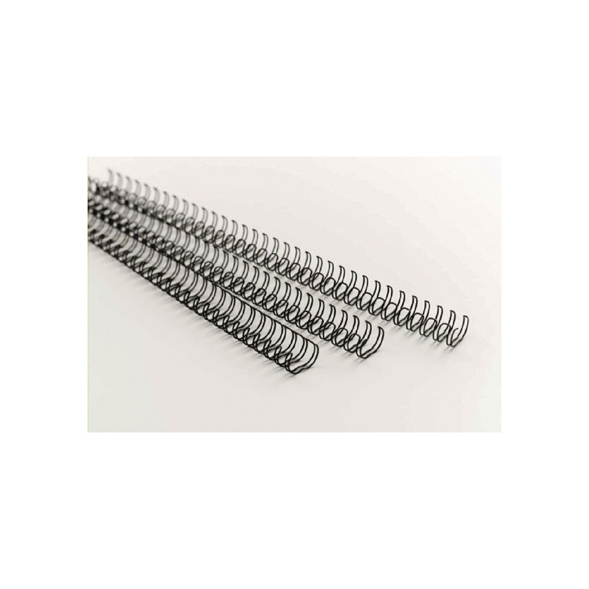 GBC Wirebind Encuadernacion de Alambre 3:1 No.5, 8mm - A4 Negro (100) - Duraderas - Proteccion de Espaciado de Precision - Construccion de Alambre de Doble Bucle - Flexible - Seguro - Amplia Gama de Tamaños y Colores - Profesional