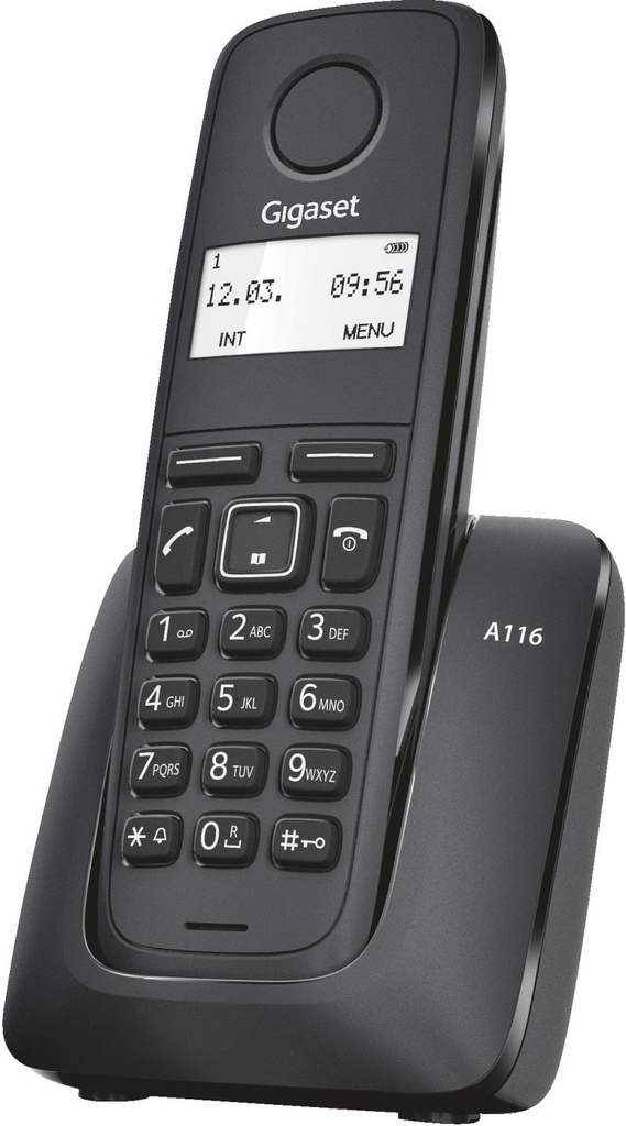 Gigaset A116 Telefono Inalambrico Dect con Identificador de Llamadas - Agenda de 50 Contactos - 10 Melodias