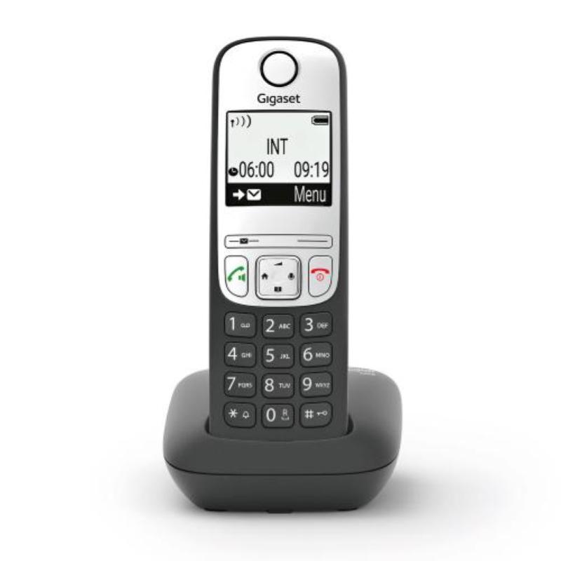 Gigaset A690 Telefono Inalambrico Dect - Identificador de Llamadas - Manos Libres - Control de Volumen - Color Negro