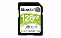 Kingston Tarjeta SDXC 128GB UHS-I Clase 10 100MB/s Canvas Select Plus