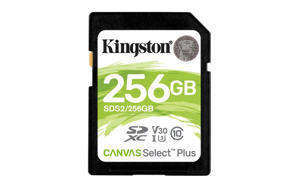 Kingston Tarjeta SDXC 256GB UHS-I Clase 10 100MB/s Canvas Select Plus