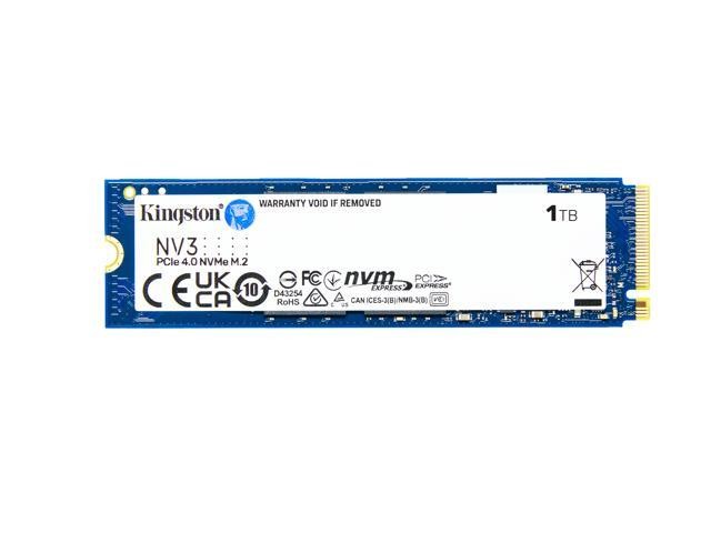 Kingston NV3 Disco Duro Solido SSD M2 2280 1TB PCIe 4.0 NVMe 3D NAND