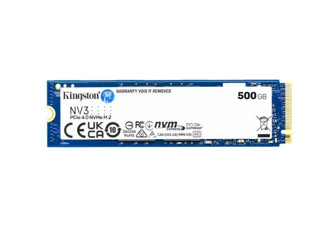 Kingston NV3 Disco Duro Solido SSD M2 2280 500GB PCIe 4.0 NVMe 3D NAND