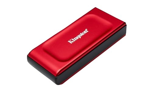Kingston XS1000 Disco Duro Solido Portatil SSD 1TB USB 3.2 - Color Rojo