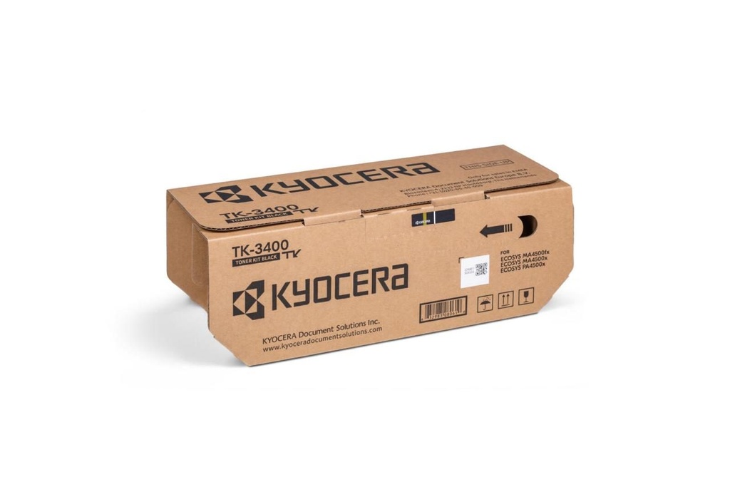 Kyocera TK3400 Negro Cartucho de Toner Original - 1T0C0Y0NL0