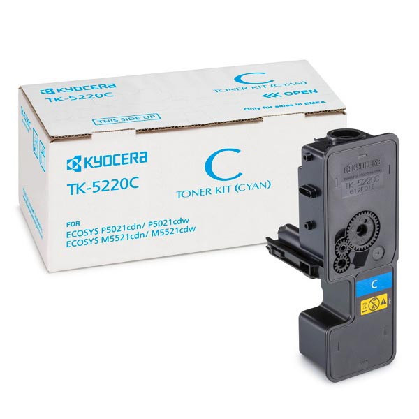 Kyocera TK5220 Cyan Cartucho de Toner Original - Reemplaza 1T02R9CNL1/TK5220C