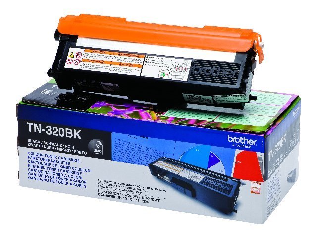 Brother TN320 Negro Cartucho de Toner Original - TN320BK