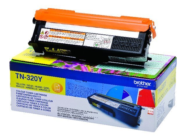 Brother TN320 Amarillo Cartucho de Toner Original - TN320Y