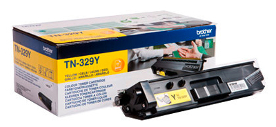 Brother TN329 Amarillo Pack de 2 Cartuchos de Toner Originales - TN329YTWIN