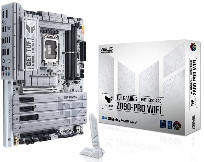 Asus TUF Gaming Z890-PRO WIFI Placa Base LGA 1851 - WiFi 7, Bluetooth, HDMI, DisplayPort, 4x DDR5, 4x SATA III, 4x M.2, PCIe 4.0 y 5.0, Thunderbolt, USB 2.0, 3.2, USB-C, RJ-45 - Factor de Forma ATX