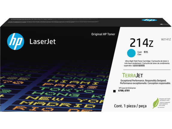 HP W2141Z Cyan Cartucho de Toner Original - 214Z